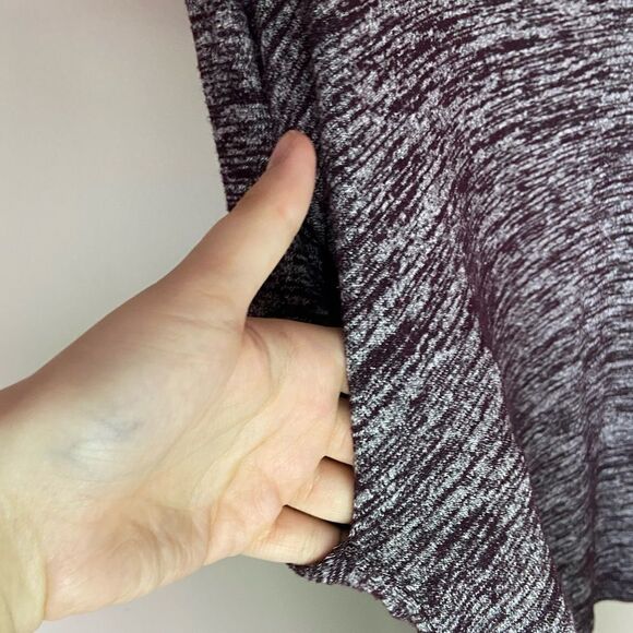 Wilfred Free | Aritzia Maroon/Gray Marled Lorelei Pocket Dress Size XS - Picture 2 of 5